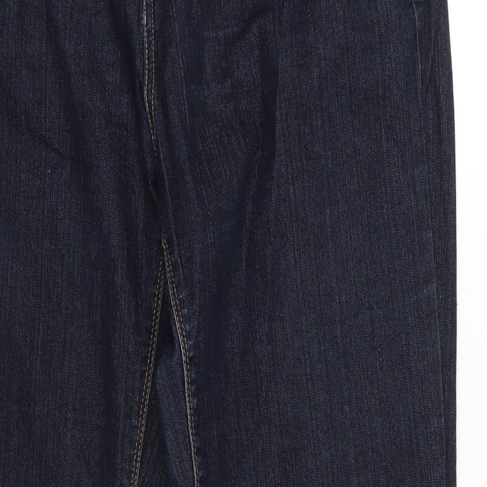 Yes Yes Womens Blue  Cotton Bootcut Jeans Size 16 L31 in Regular  - Dark Blue