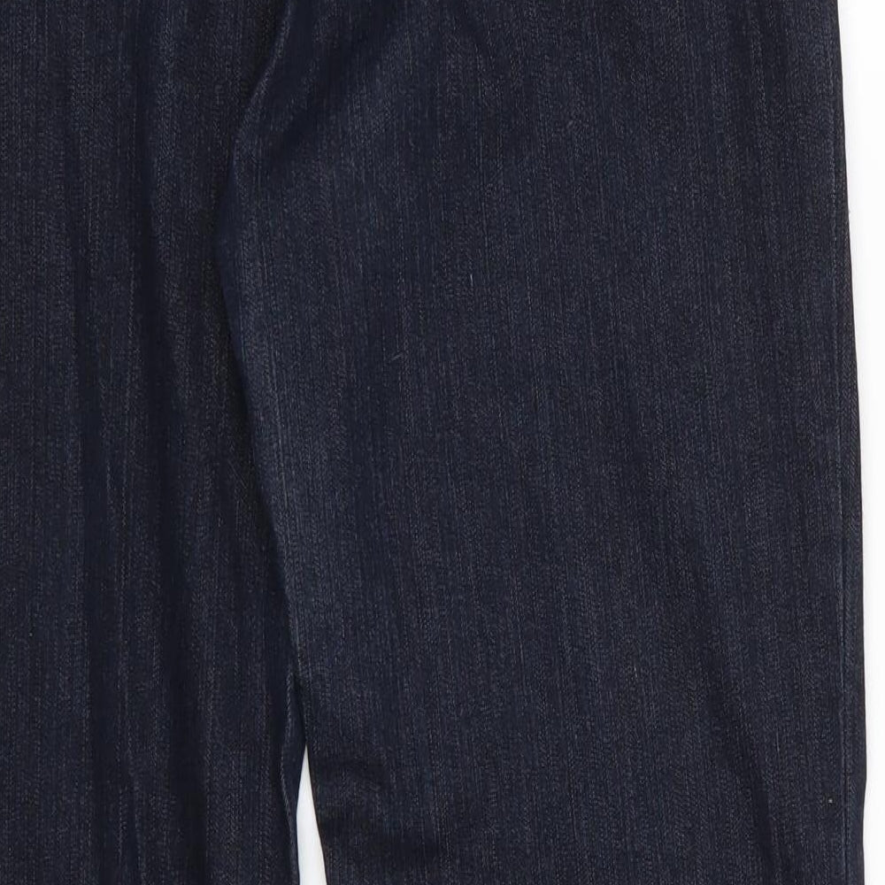 Yes Yes Womens Blue  Cotton Bootcut Jeans Size 16 L31 in Regular  - Dark Blue