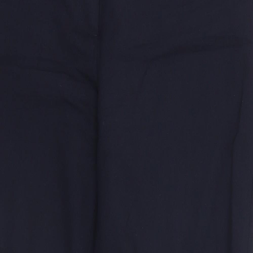 Massimo Fabbro Womens Blue  Polyester Trousers  Size 16 L28 in Regular  - Navy Blue