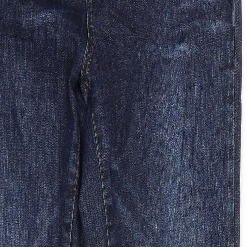 Mint Velvet Womens Blue  Cotton Skinny Jeans Size 10 L28 in Regular  - Dark Blue