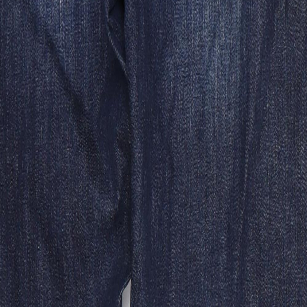 Mint Velvet Womens Blue  Cotton Skinny Jeans Size 10 L28 in Regular  - Dark Blue