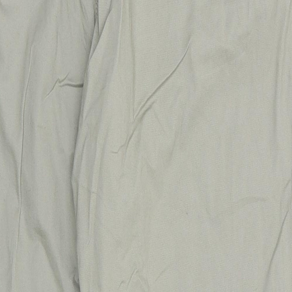 Florence and Fred Womens Green  Cotton Cropped Trousers Size 12 L23 in Regular  - Sage Green