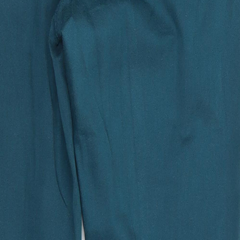 Marks and Spencer Womens Green  Cotton Jegging Jeans Size 16 L31.5 in Regular  - Dark Teal