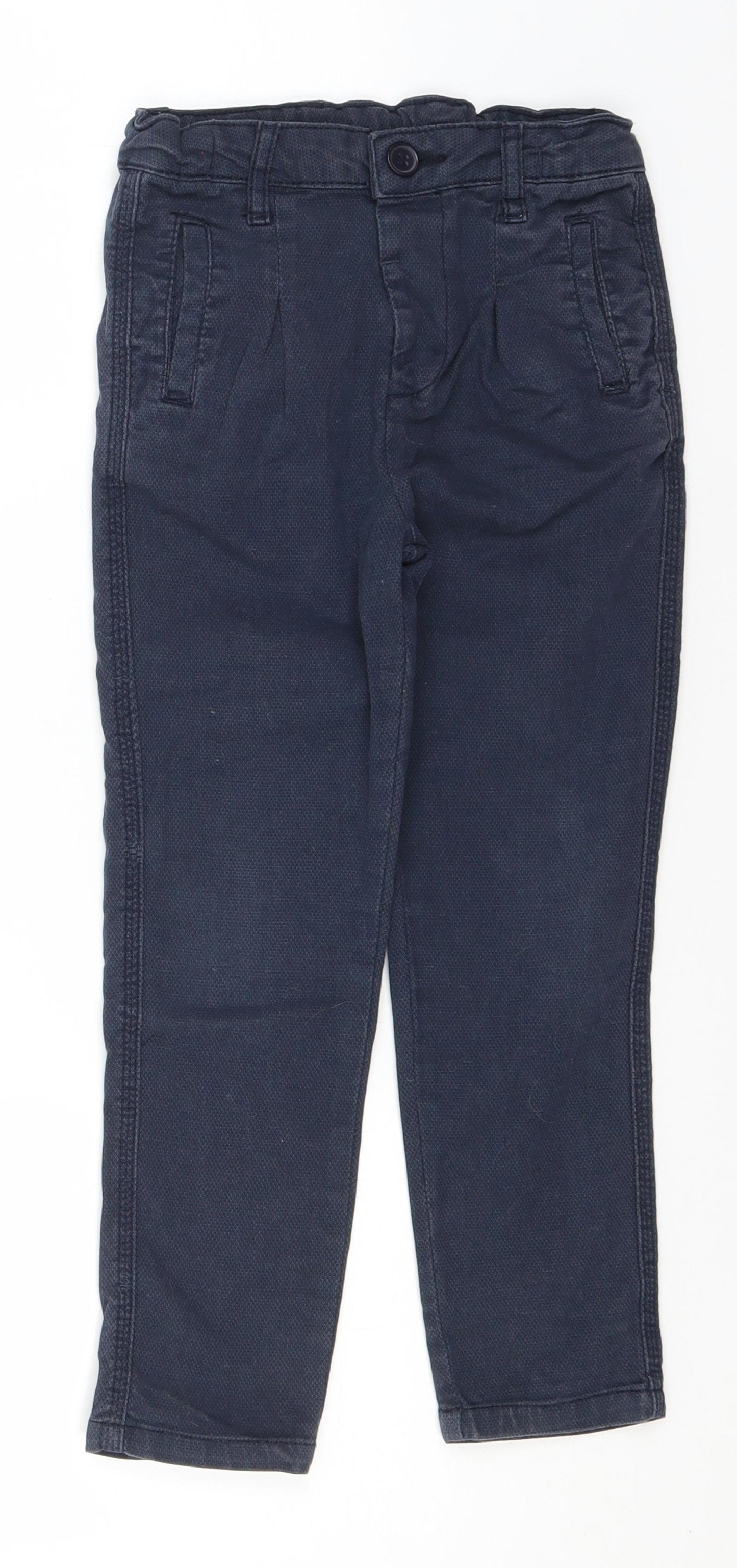 George Boys Blue  Cotton Carpenter Trousers Size 5-6 Years  Regular