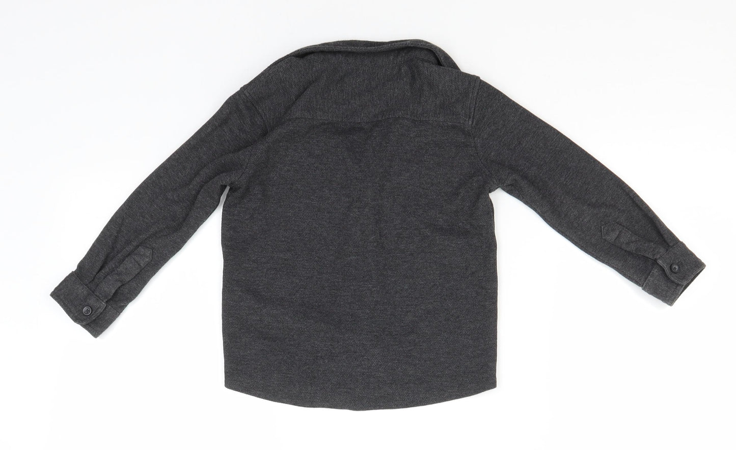 George Boys Grey  Cotton Basic Button-Up Size 2-3 Years Collared
