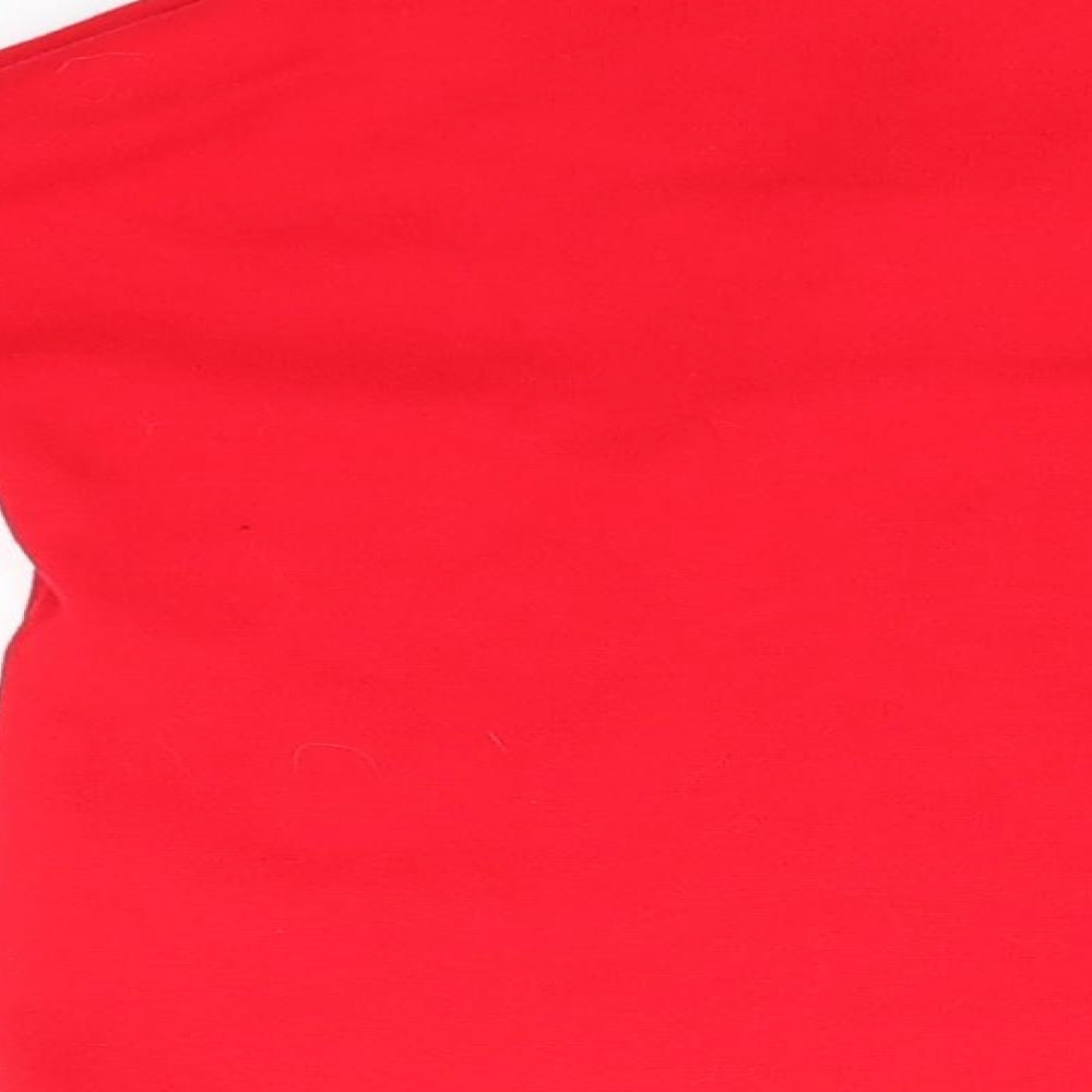 HSF Boys Red  Acrylic Basic T-Shirt Size 2-3 Years Collared  - Rugby, Wales