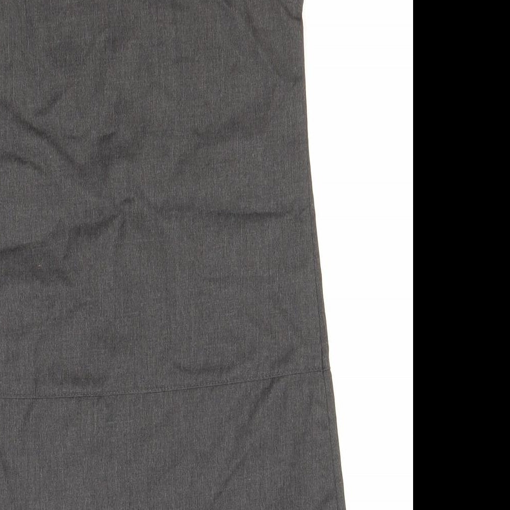 George Girls Grey  Polyester A-Line  Size 5-6 Years  Round Neck  - School