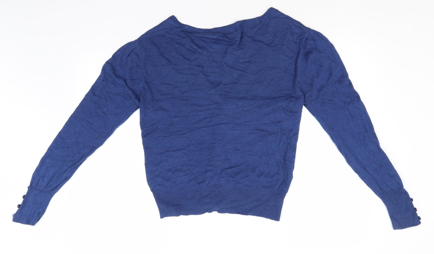 Atmosphere Womens Blue Round Neck   Cardigan Jumper Size 14