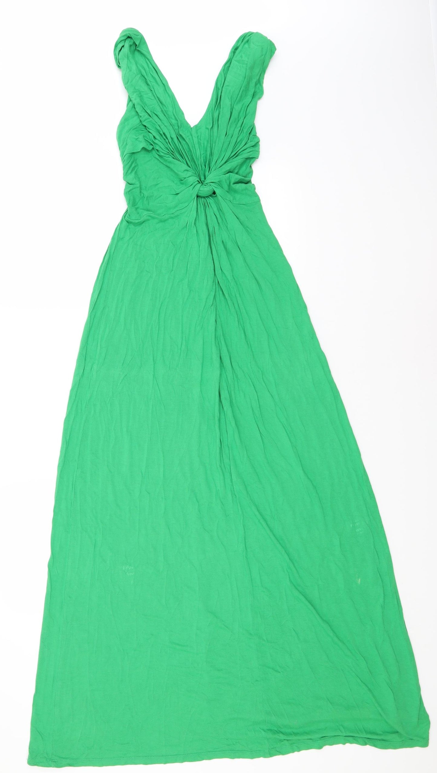 NEXT Womens Green  Viscose A-Line  Size 10  V-Neck