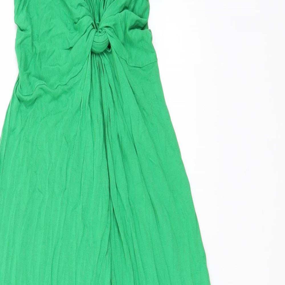 NEXT Womens Green  Viscose A-Line  Size 10  V-Neck