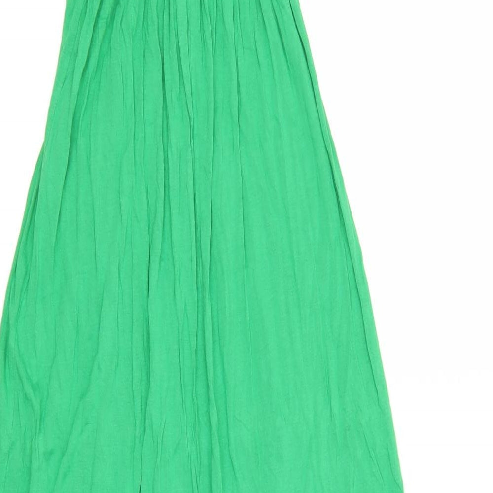 NEXT Womens Green  Viscose A-Line  Size 10  V-Neck