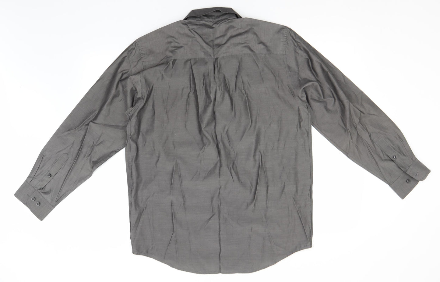 Portfolio Mens Grey  Polyester  T-Shirt Size M Collared