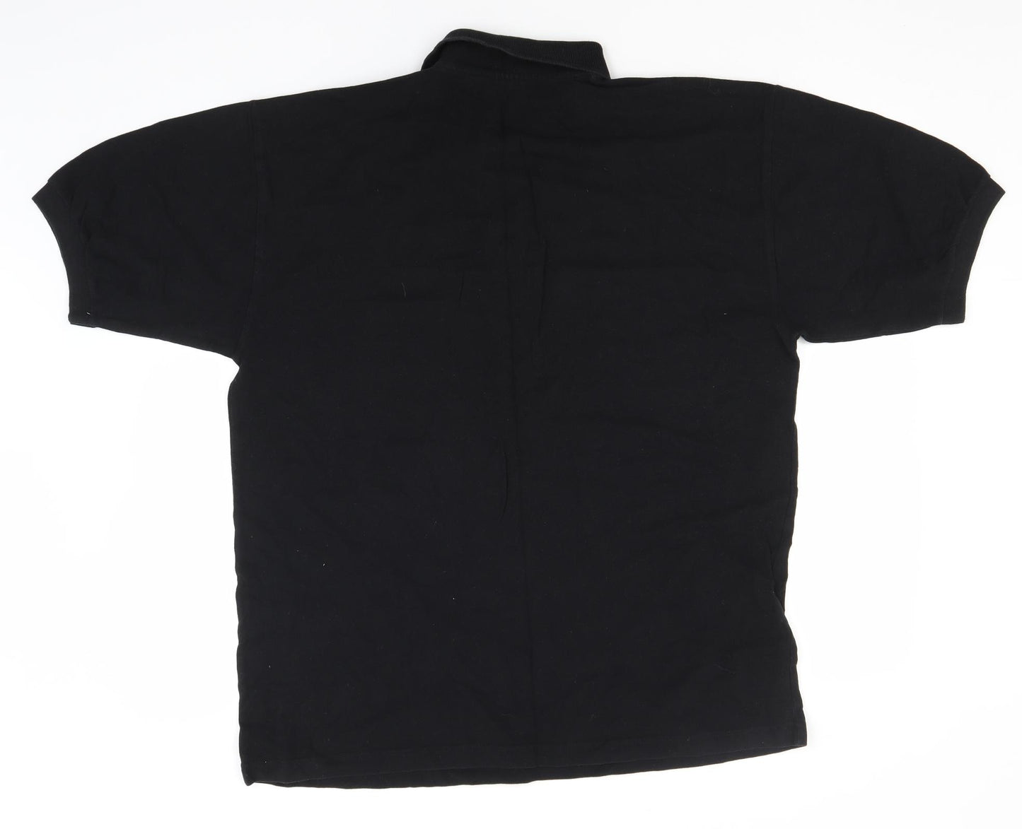 Hanes Mens Black  Cotton  Polo Size XL Collared  - Guinness