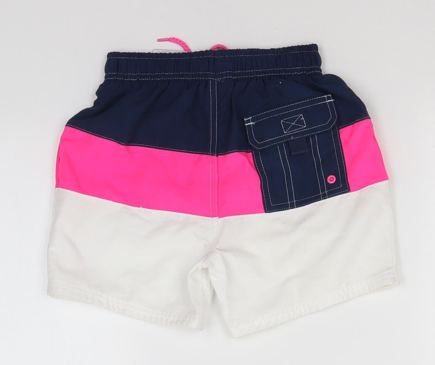 George Girls Pink  Polyester Utility Shorts Size 3-4 Years  Regular