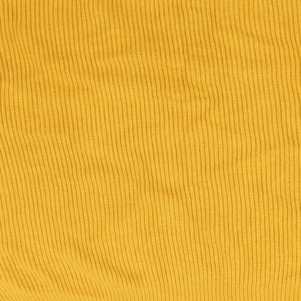 NEXT Womens Orange V-Neck  Viscose Pullover Jumper Size L