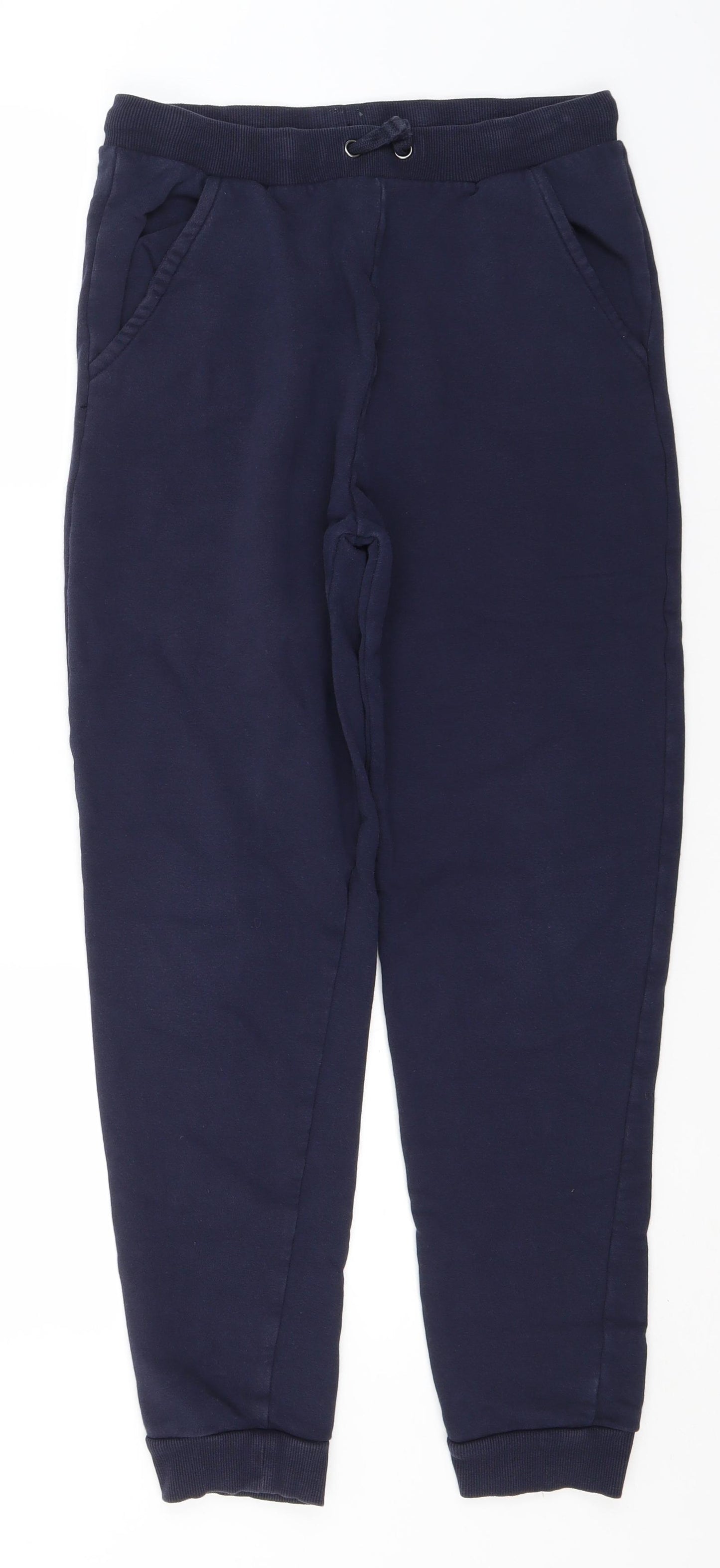 Marks and Spencer Boys Blue  Cotton Sweatpants Trousers Size 13-14 Years  Regular
