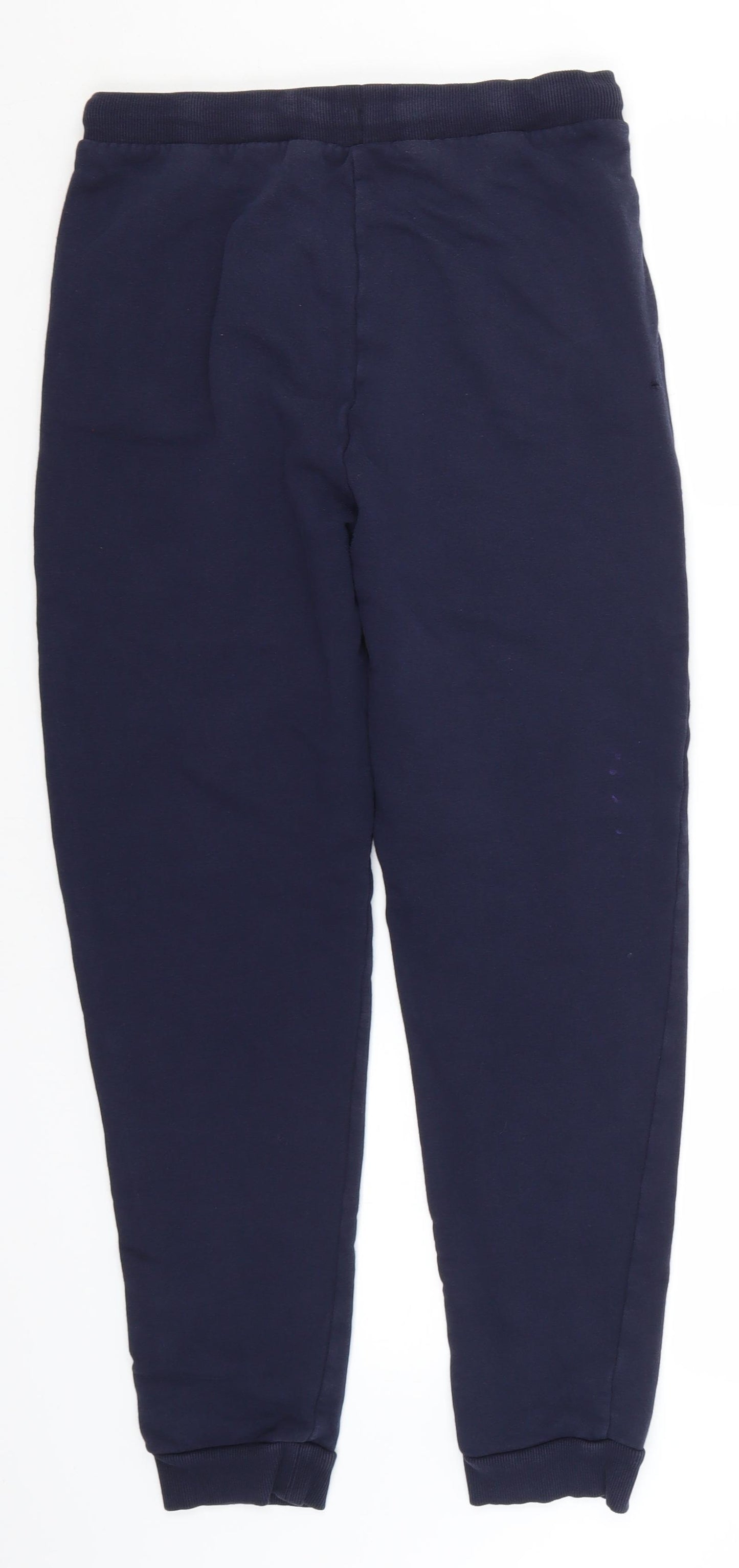 Marks and Spencer Boys Blue  Cotton Sweatpants Trousers Size 13-14 Years  Regular