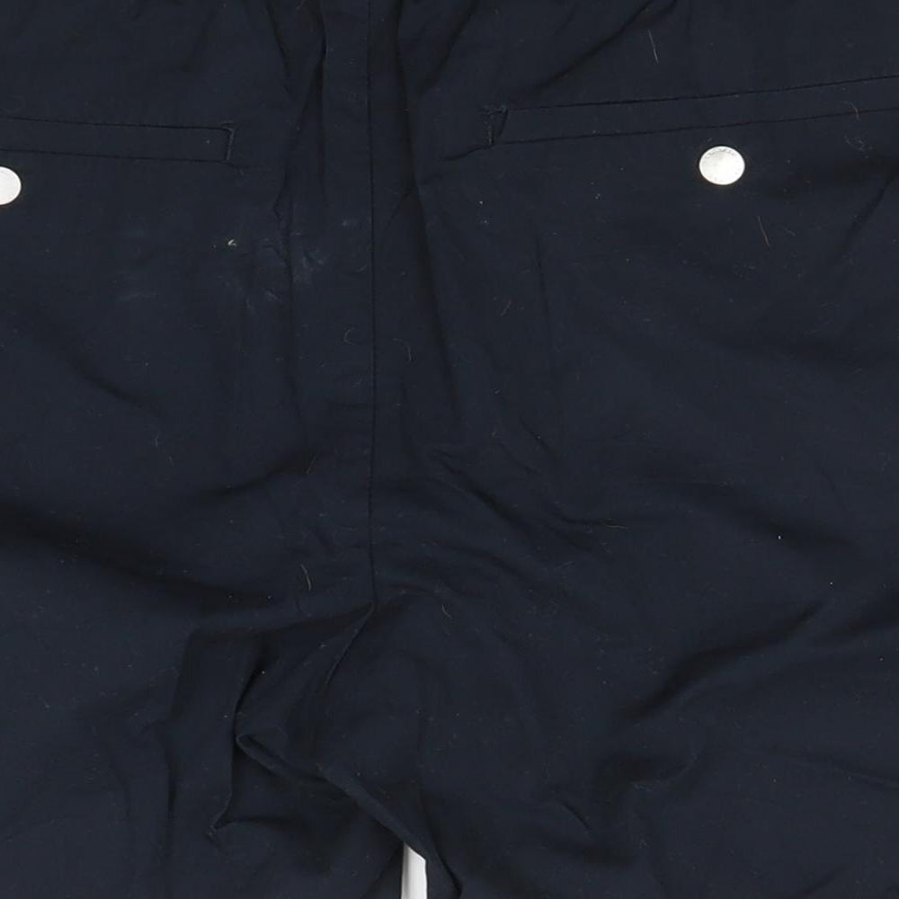 H&M Mens Black  Cotton Cargo Shorts Size M L6 in Regular