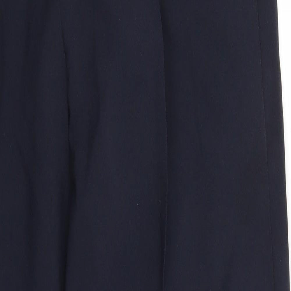Bonmarché Womens Blue  Polyester Trousers  Size 12 L29 in Regular