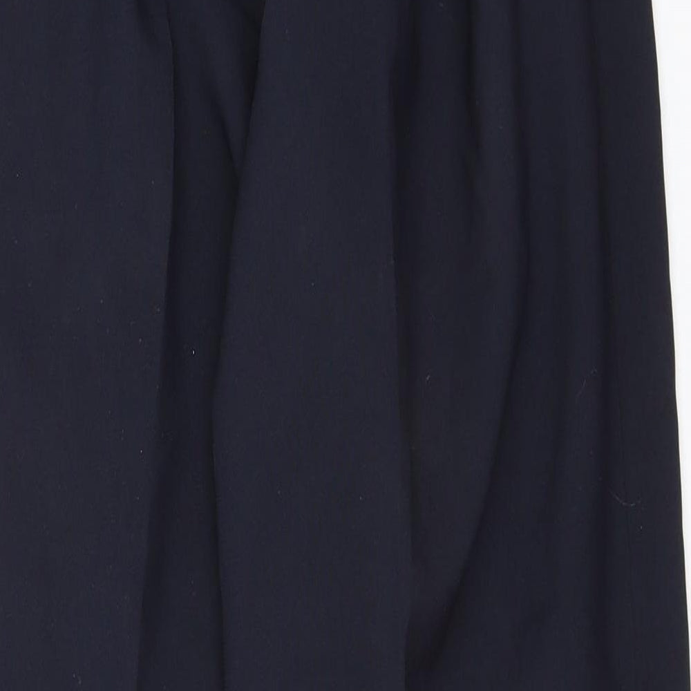 Bonmarché Womens Blue  Polyester Trousers  Size 12 L29 in Regular