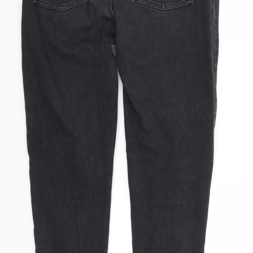 Spanx Womens Grey  Cotton Straight Jeans Size 16 L28 in Regular