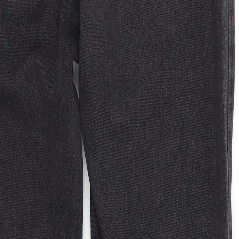 Spanx Womens Grey  Cotton Straight Jeans Size 16 L28 in Regular