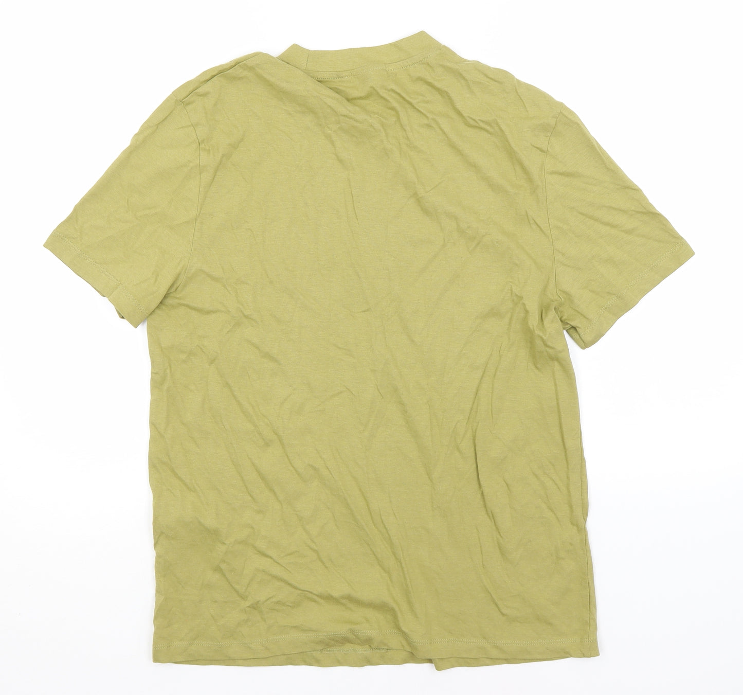ASOS Mens Green  Cotton  T-Shirt Size M Round Neck