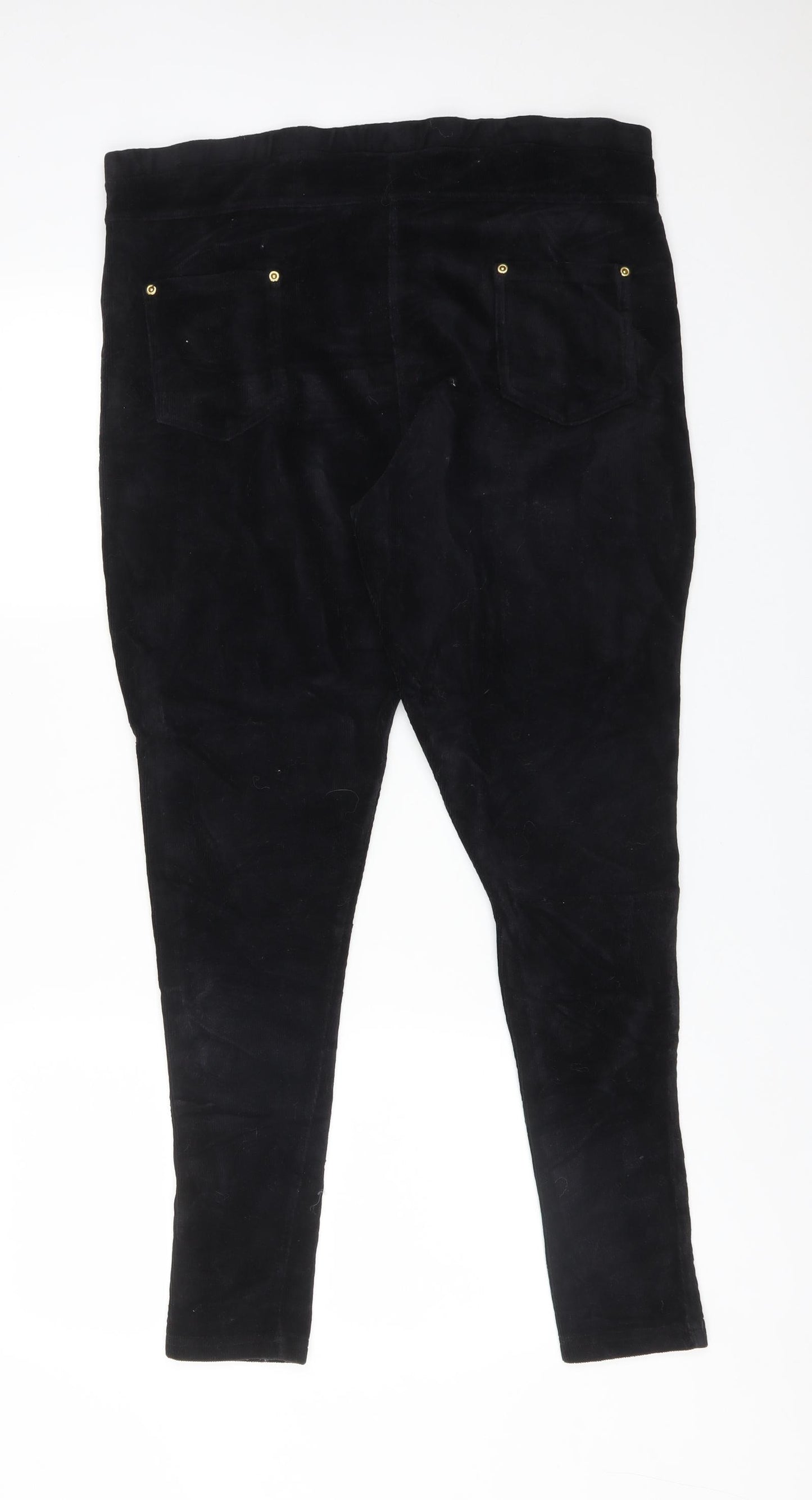 ORIGINALS Womens Black  Cotton Jegging Trousers Size L L28 in Regular