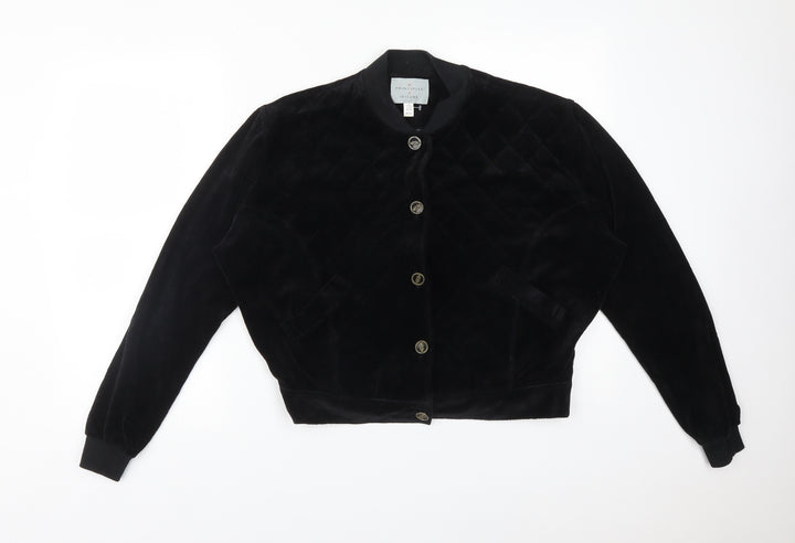 Principles Womens Black Argyle/Diamond Jacket Size 12