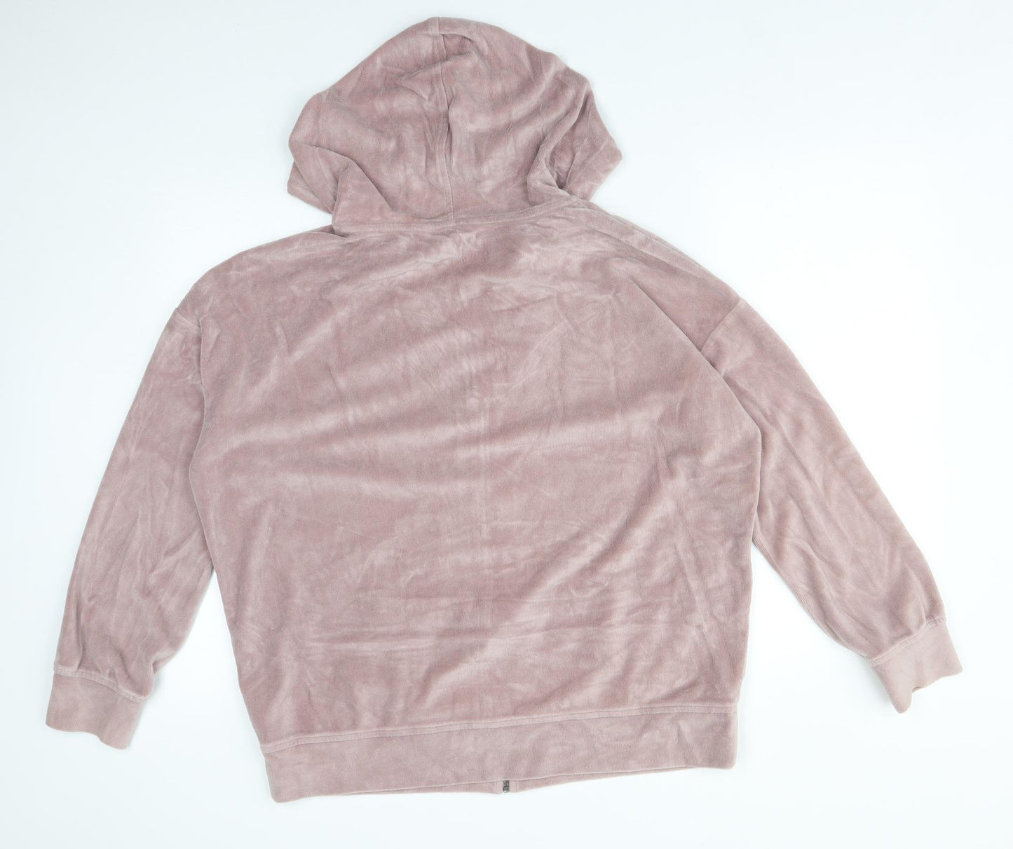 NEXT Womens Pink  Cotton Full Zip Hoodie Size 16