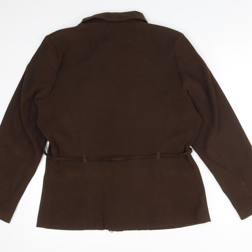 SARAH HAMILTON Womens Brown   Jacket  Size 14