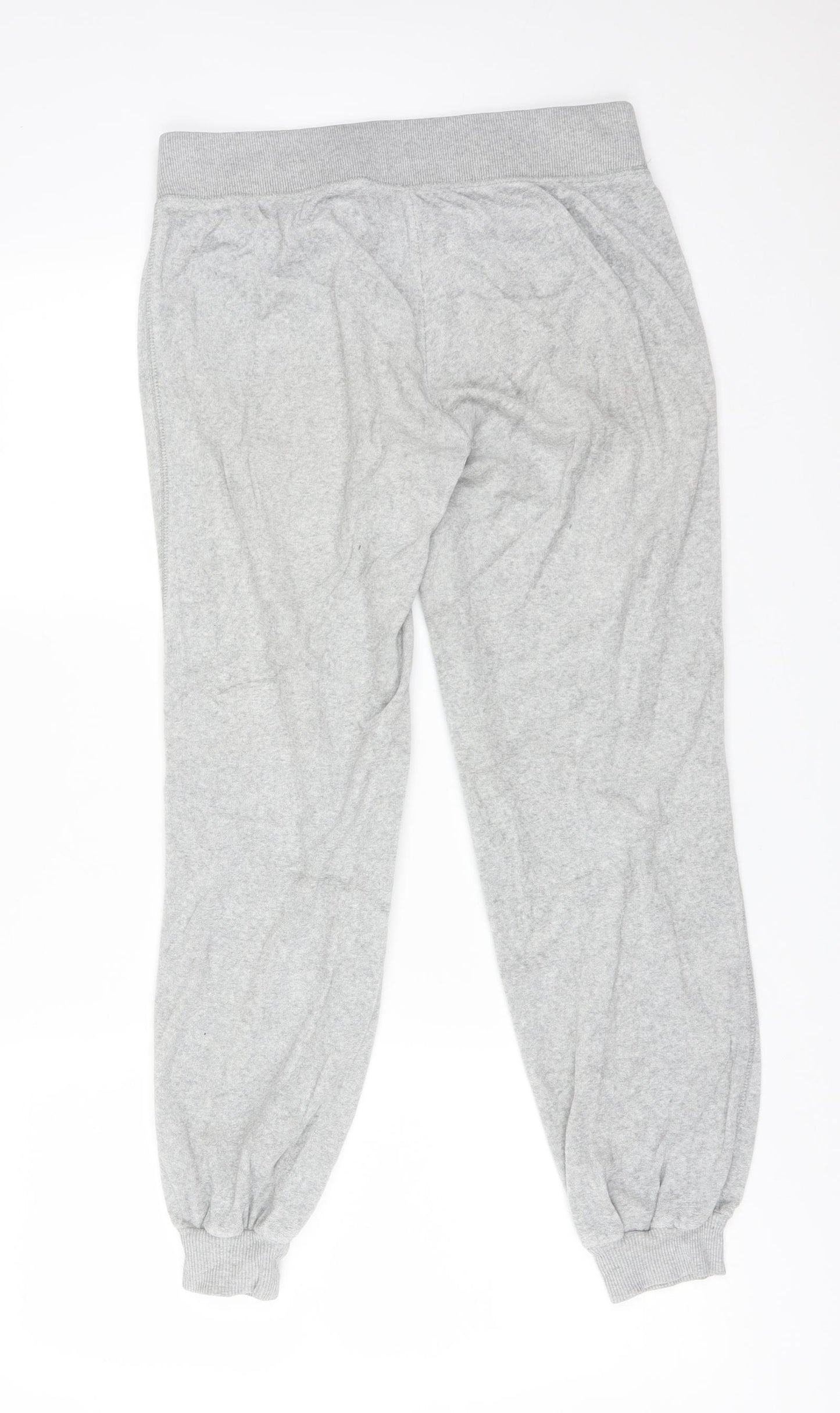 DENIM CO Womens Grey  Cotton Jogger Trousers Size 14 L27 in Regular