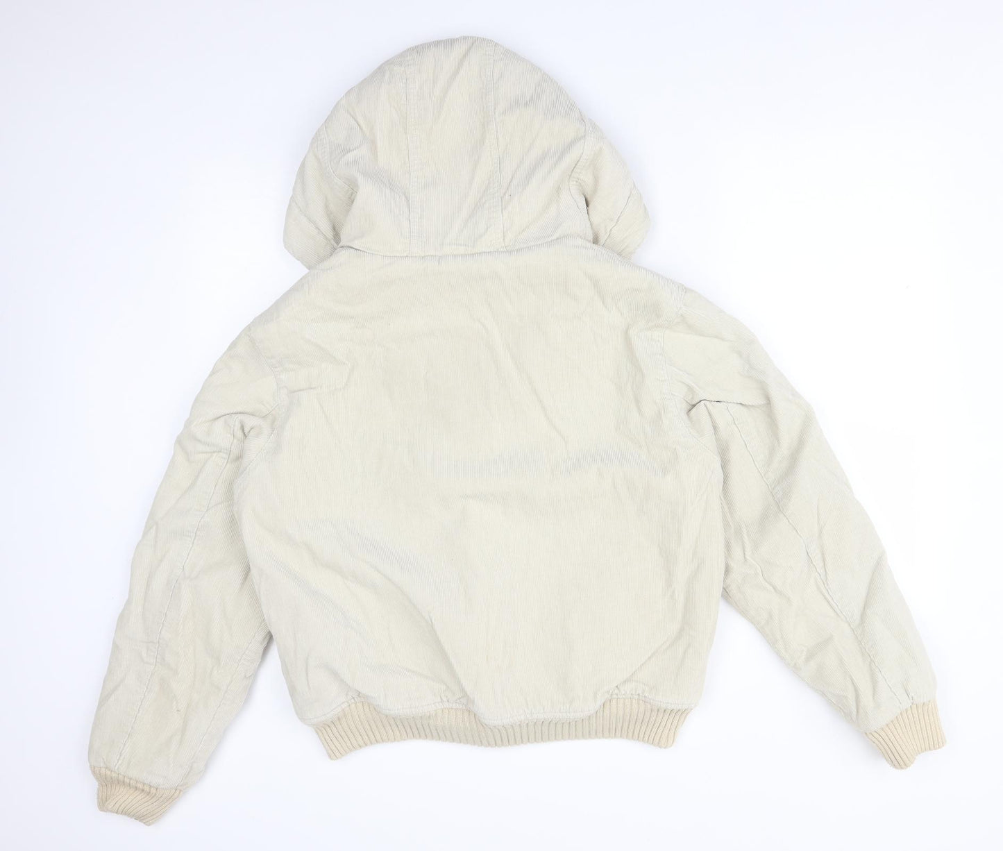 NEXT Womens Ivory   Overcoat Coat Size 14