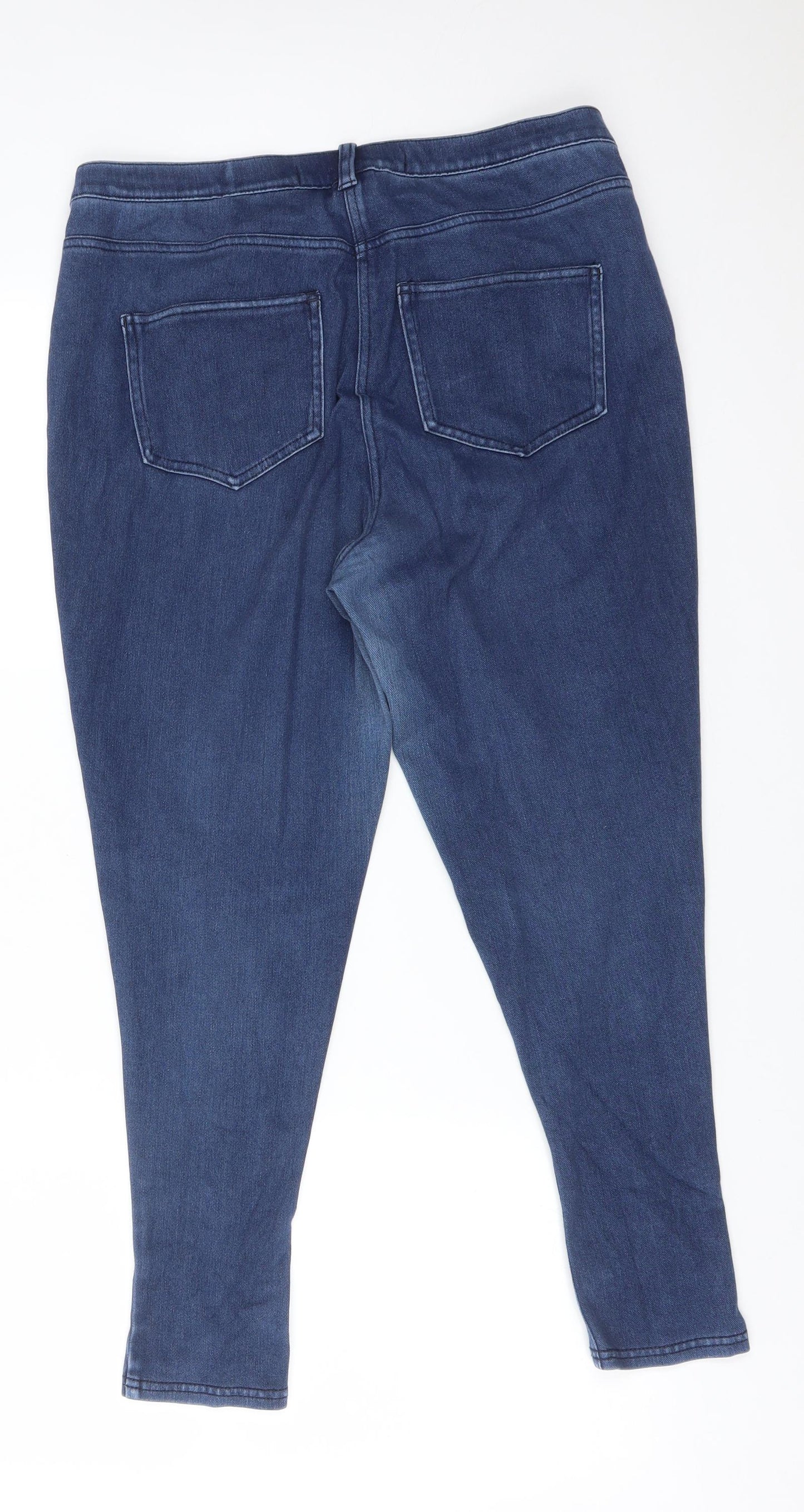 NEXT Womens Blue  Cotton Jegging Jeans Size 14 L24 in Regular