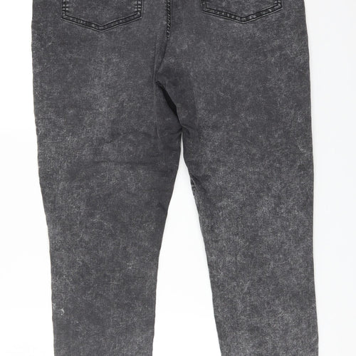 DENIM CO Womens Grey  Cotton Skinny Jeans Size 16 L30 in Regular