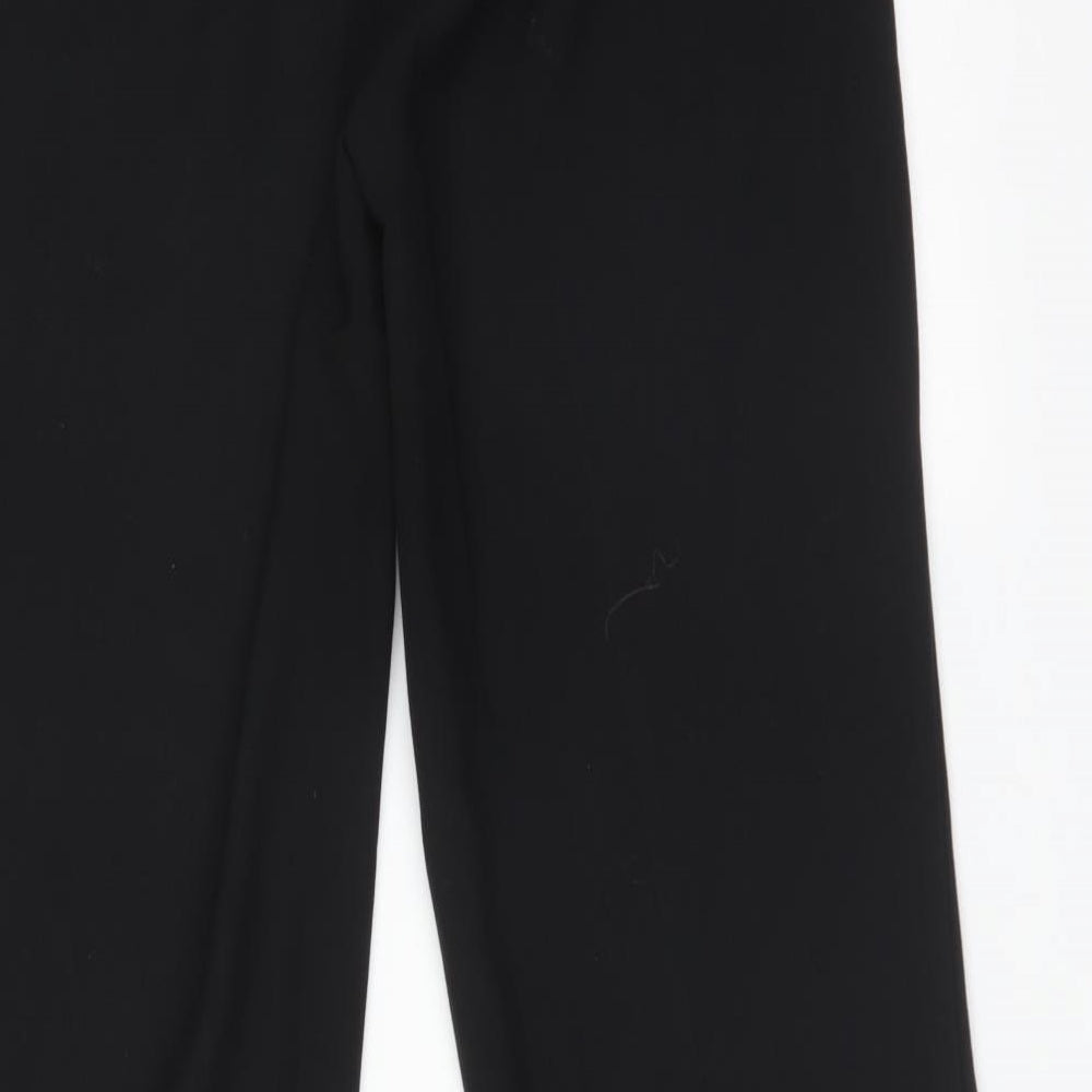 George Womens Black  Polyester Trousers  Size 14 L32 in Regular