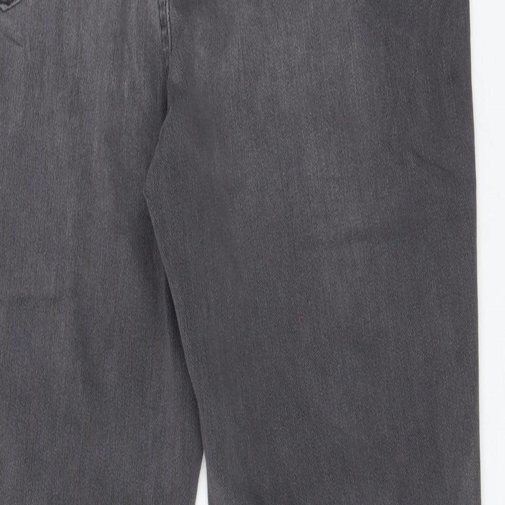F&F Womens Grey  Cotton Jegging Jeans Size 16 L28 in Regular