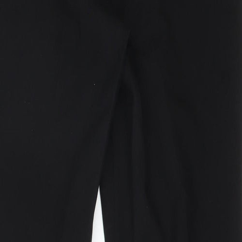 Peacocks Womens Black  Polyester Trousers  Size 10 L28 in Regular