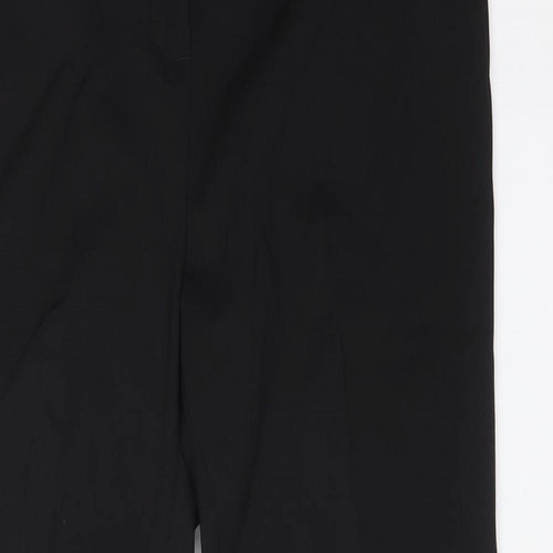 Papaya Womens Black  Polyester Dress Pants Trousers Size 12 L27 in Regular