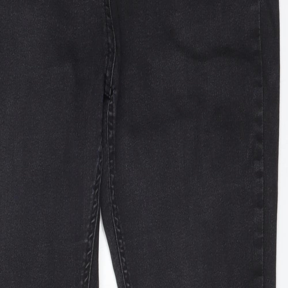 George Womens Black  Cotton Skinny Jeans Size 16 L30 in Regular