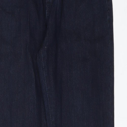 DENIM CO Womens Blue  Cotton Straight Jeans Size 12 L32 in Regular