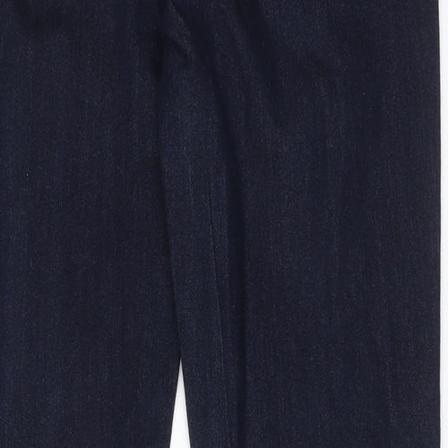 DENIM CO Womens Blue  Cotton Straight Jeans Size 12 L32 in Regular