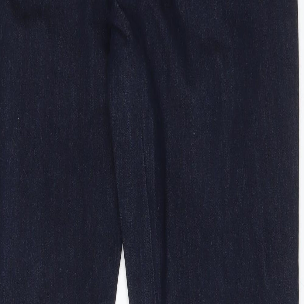 DENIM CO Womens Blue  Cotton Straight Jeans Size 12 L32 in Regular