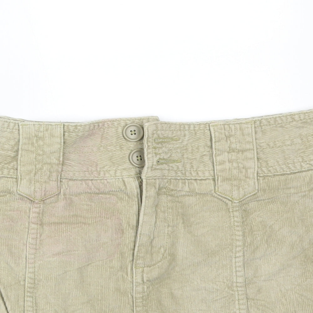 JEAN BASIC Womens Green  Cotton Straight & Pencil Skirt Size 6