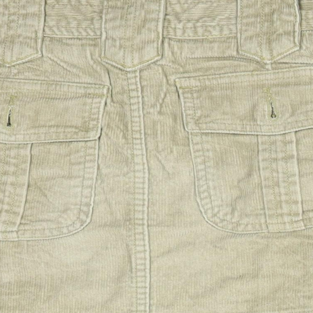 JEAN BASIC Womens Green  Cotton Straight & Pencil Skirt Size 6