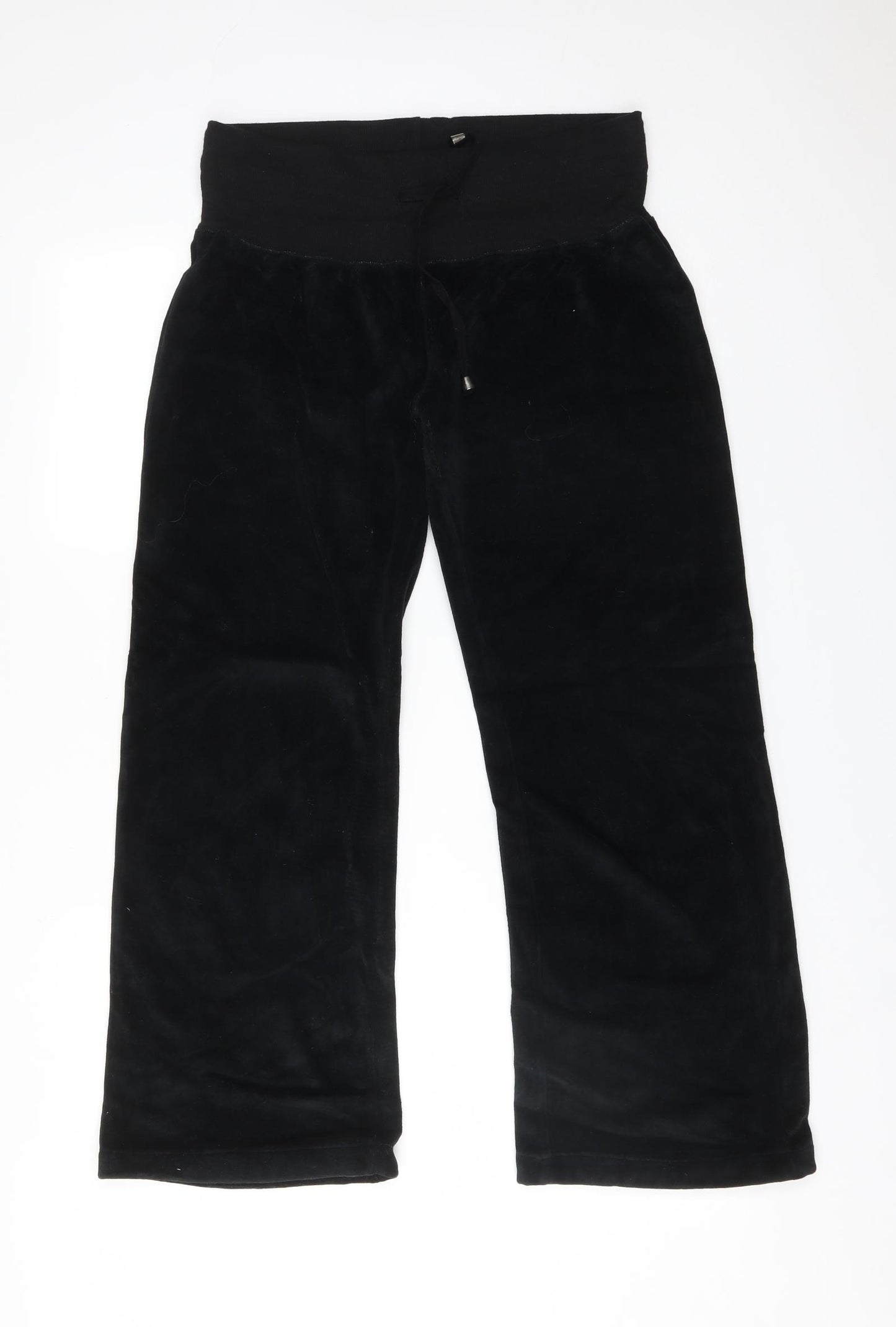 Select Womens Black  Cotton Jogger Trousers Size 14 L27 in Regular