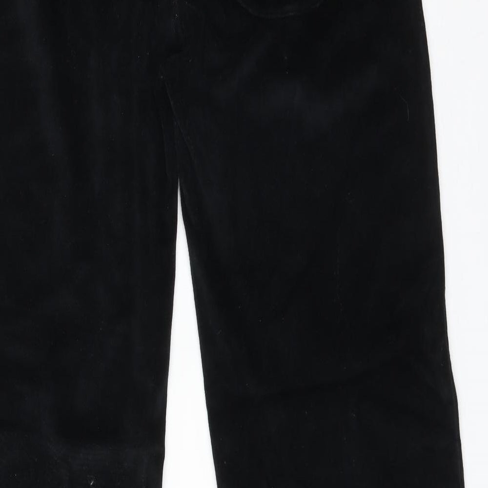 Select Womens Black  Cotton Jogger Trousers Size 14 L27 in Regular