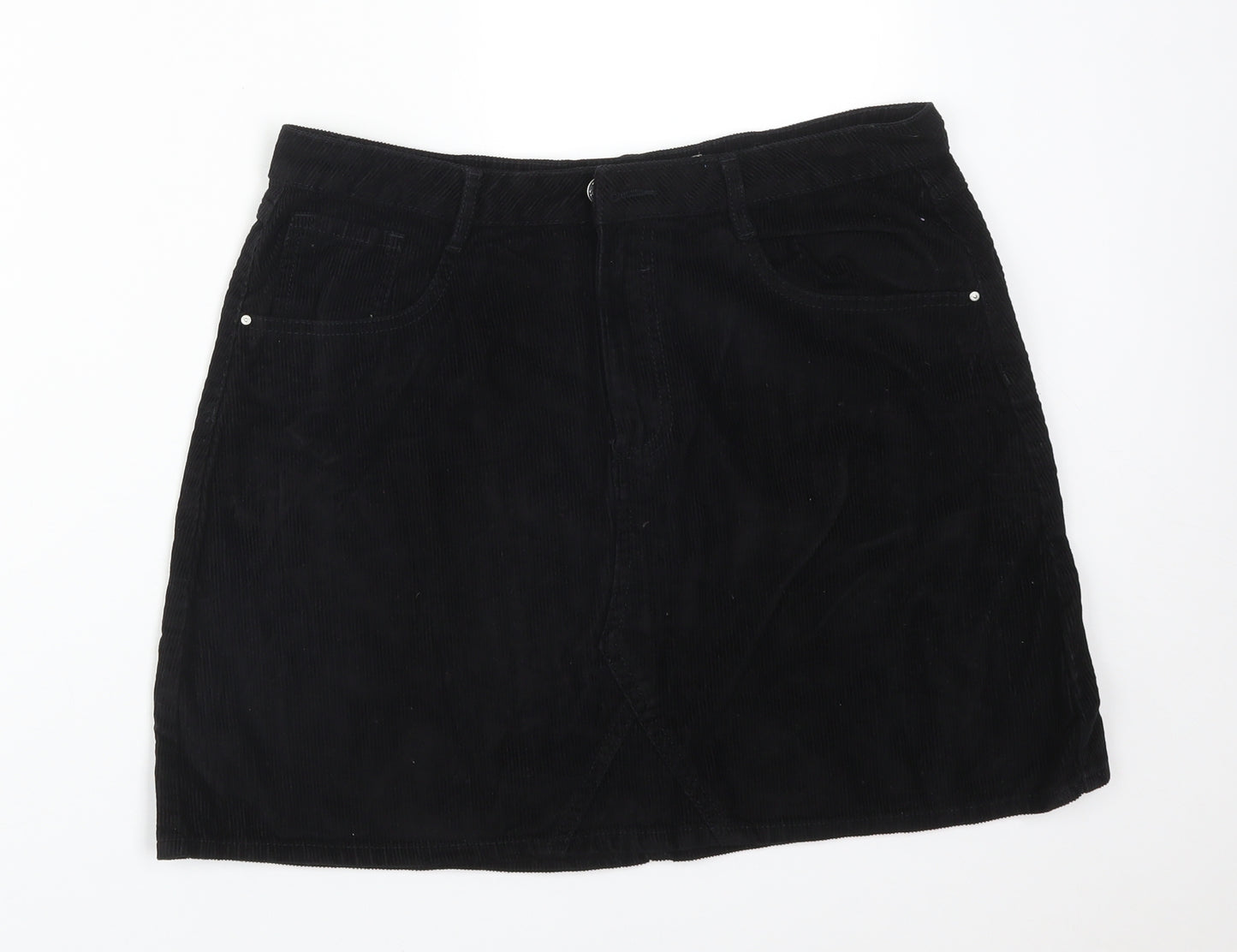 DENIM CO Womens Black  Cotton Straight & Pencil Skirt Size 14