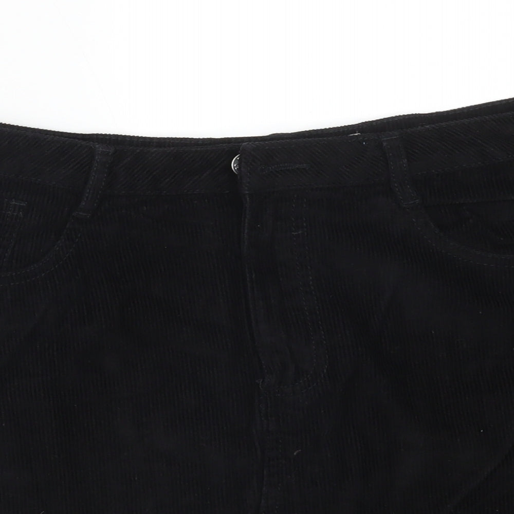 DENIM CO Womens Black  Cotton Straight & Pencil Skirt Size 14