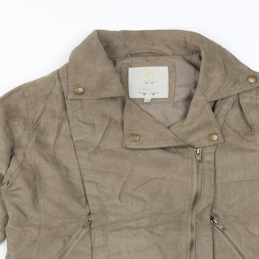 E-vie Womens Brown   Jacket  Size 12